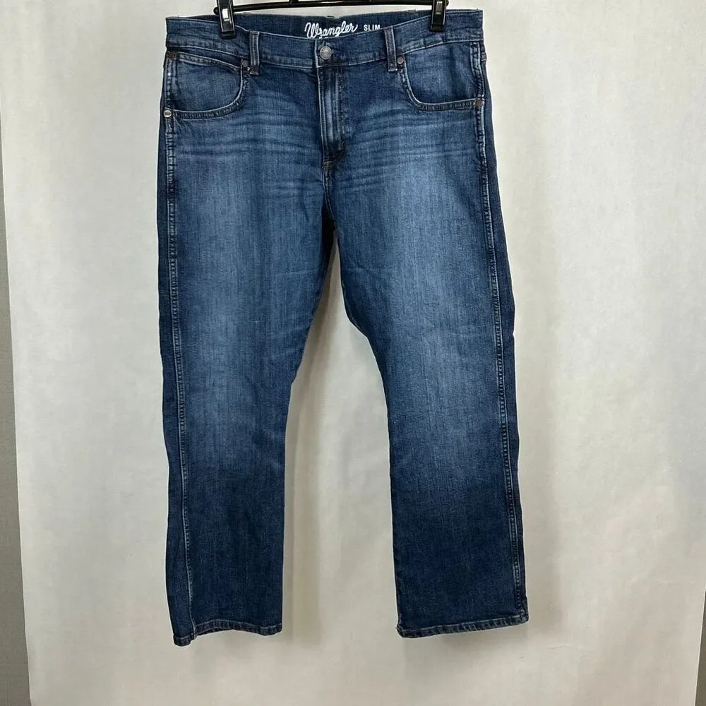 Wrangler Retro Slim Boot Cut Denim Jeans Size 36x30